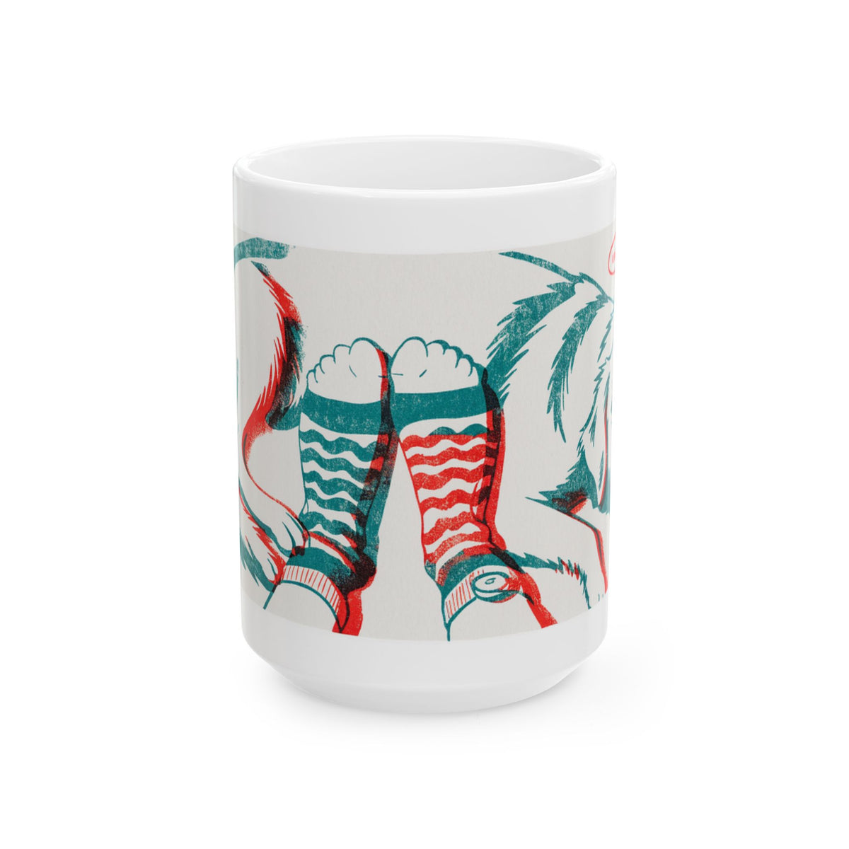 Golden Retriever ceramic coffee mug, 11oz and 15oz two-colour print style Golden gift - view 2
