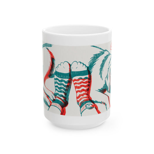 Golden Retriever ceramic coffee mug, 11oz and 15oz two-colour print style Golden gift - view 2