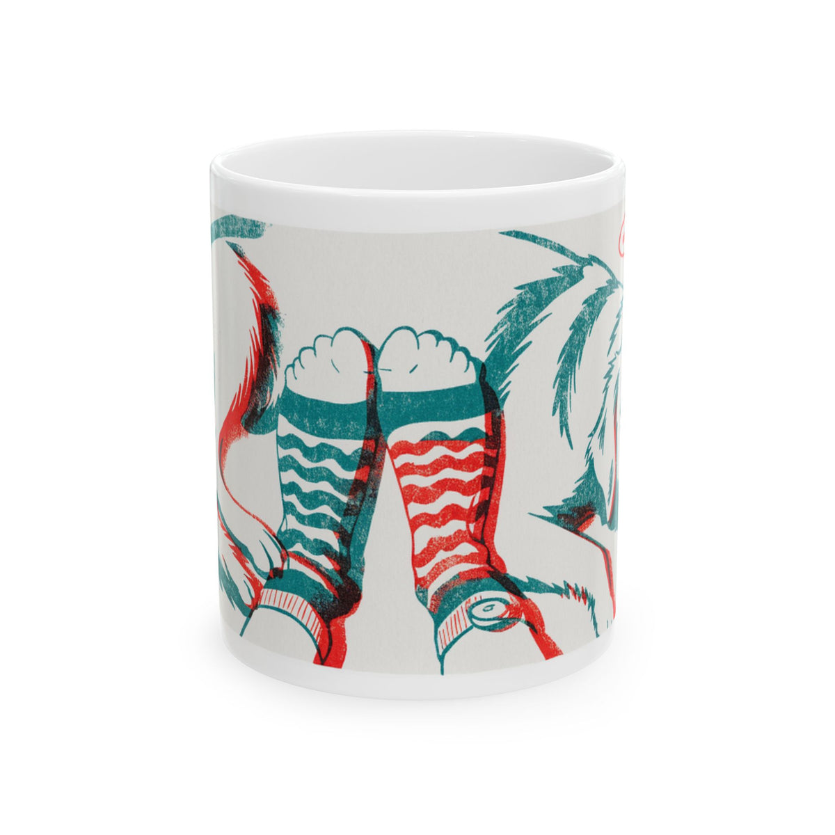 Golden Retriever ceramic coffee mug, 11oz and 15oz two-colour print style Golden gift - view 3