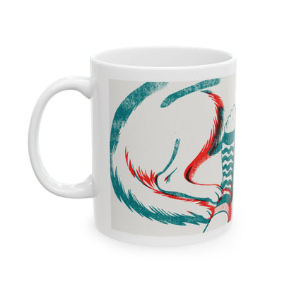 Golden Retriever ceramic coffee mug, 11oz and 15oz two-colour print style Golden gift - view 5