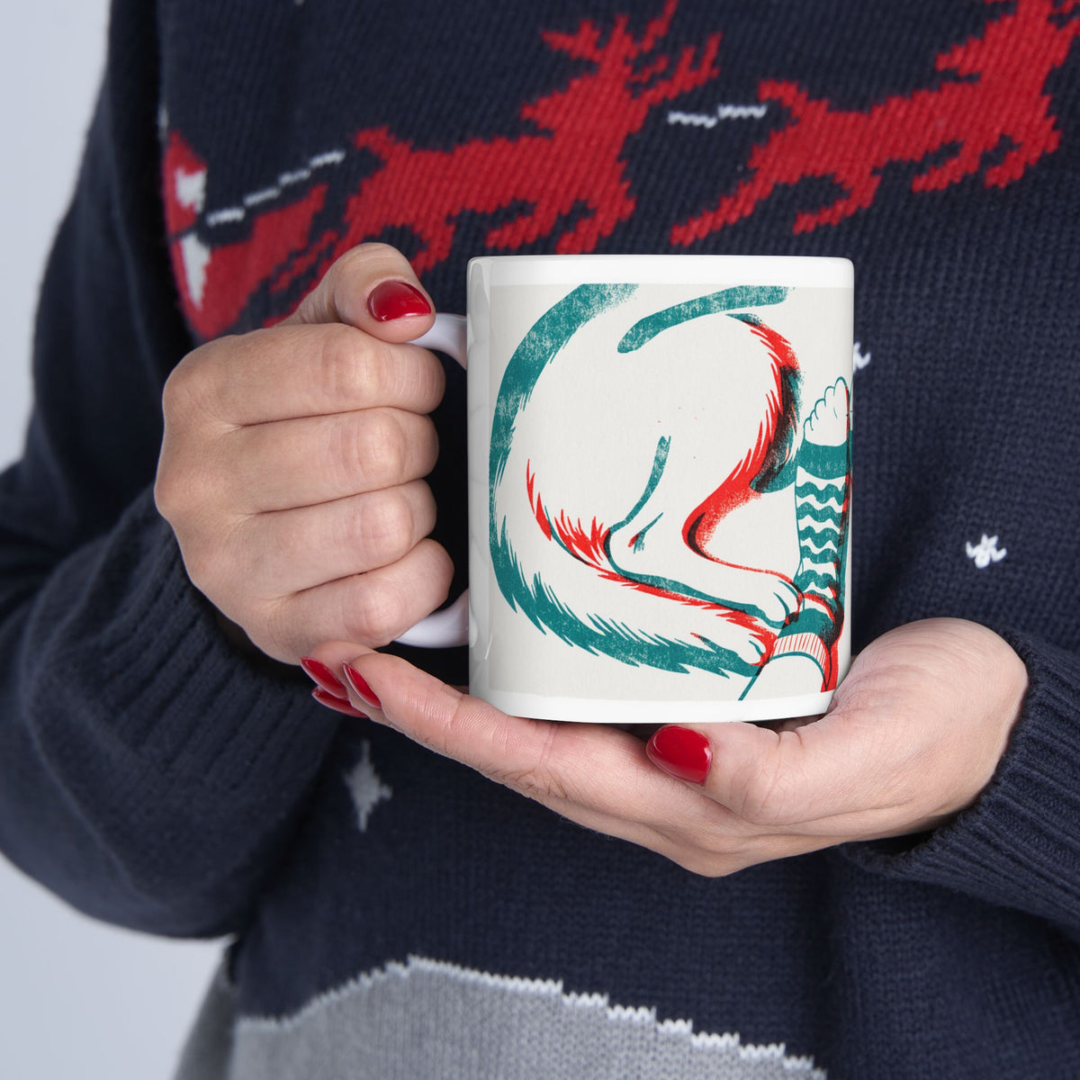Golden Retriever ceramic coffee mug, 11oz and 15oz two-colour print style Golden gift - view 13