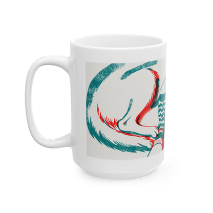 Golden Retriever ceramic coffee mug, 11oz and 15oz two-colour print style Golden gift - view 16