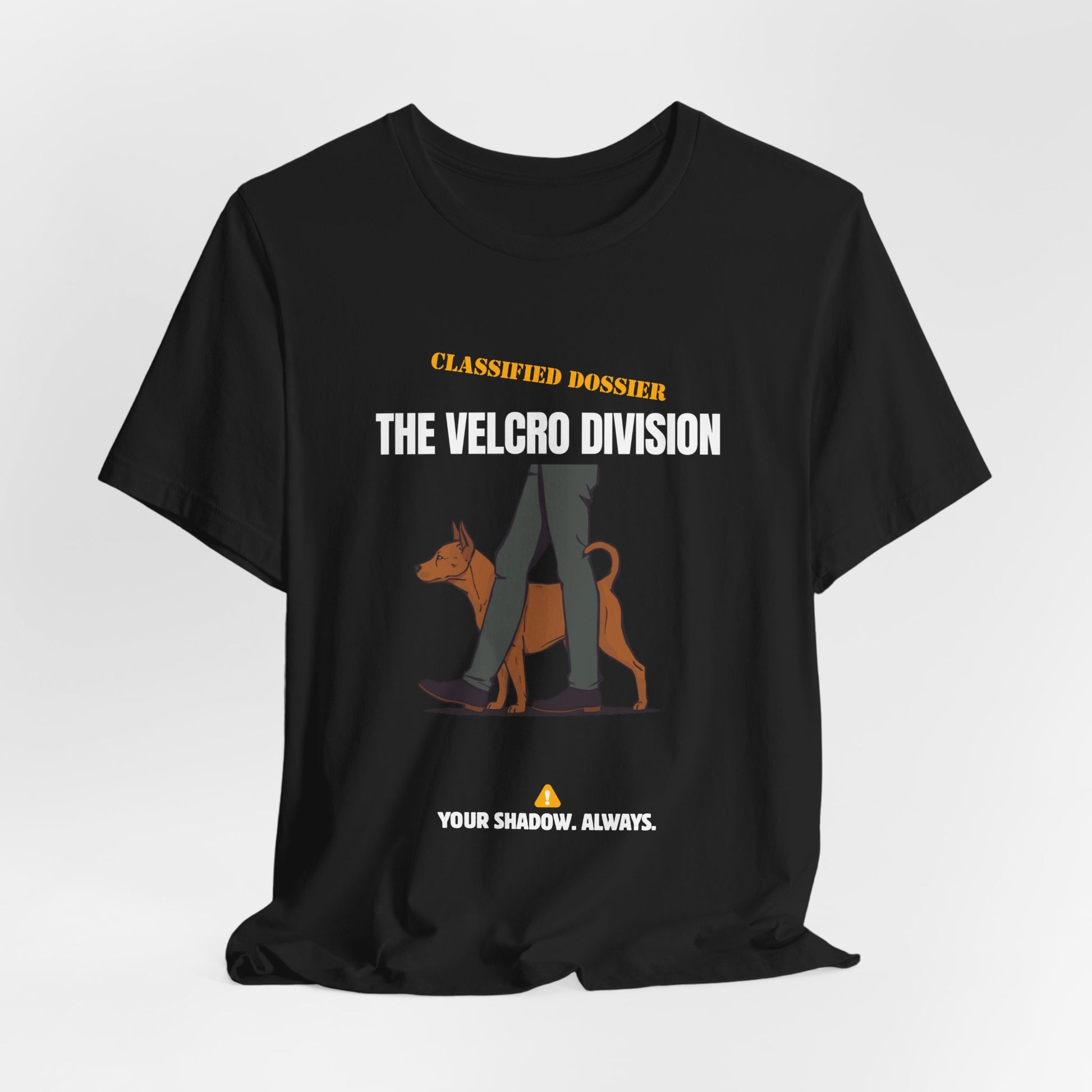 Velcro Division dog t-shirt colour Dark Grey Heather