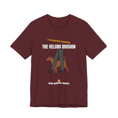 Velcro Division dog t-shirt gift styling