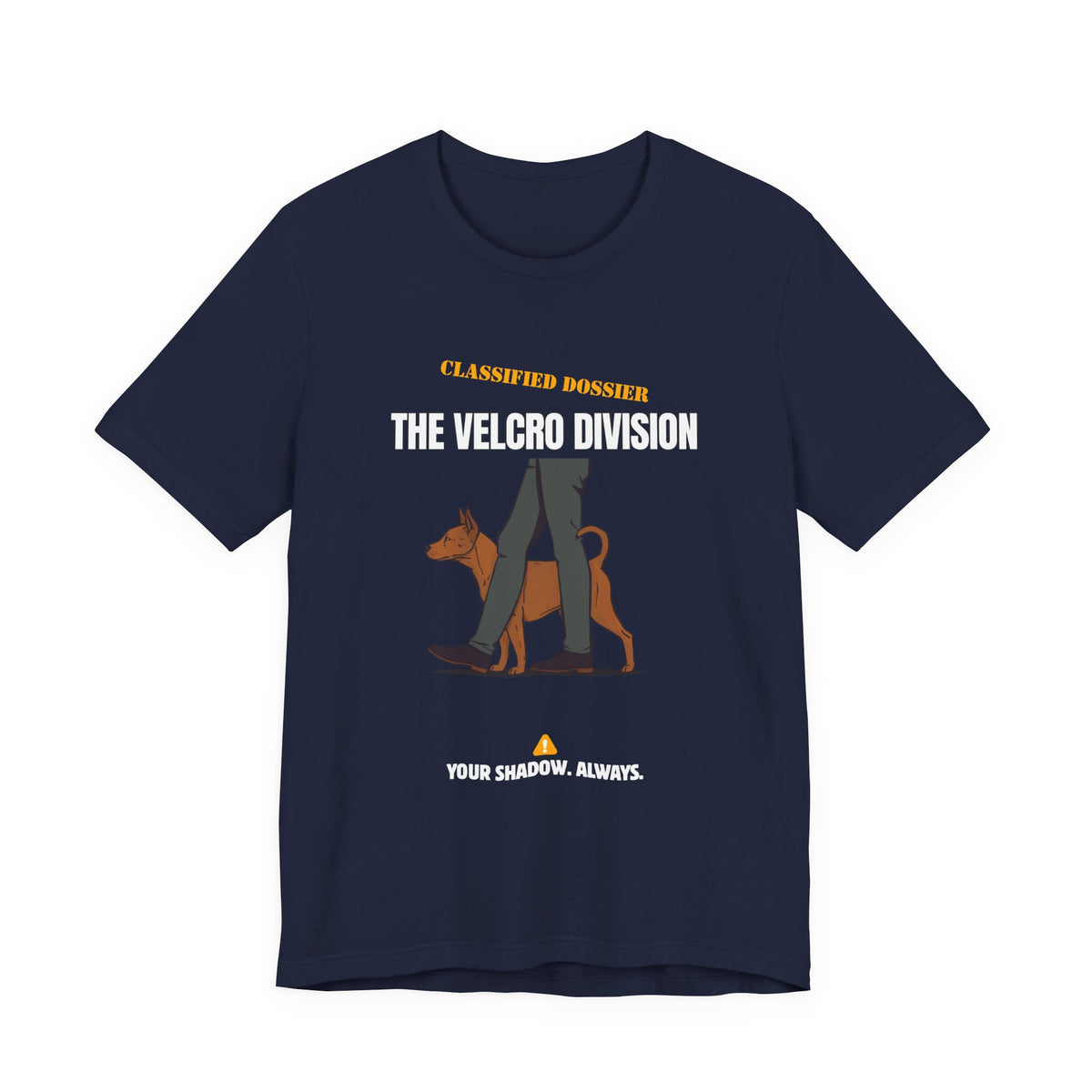 Velcro Division dog t-shirt hem detail
