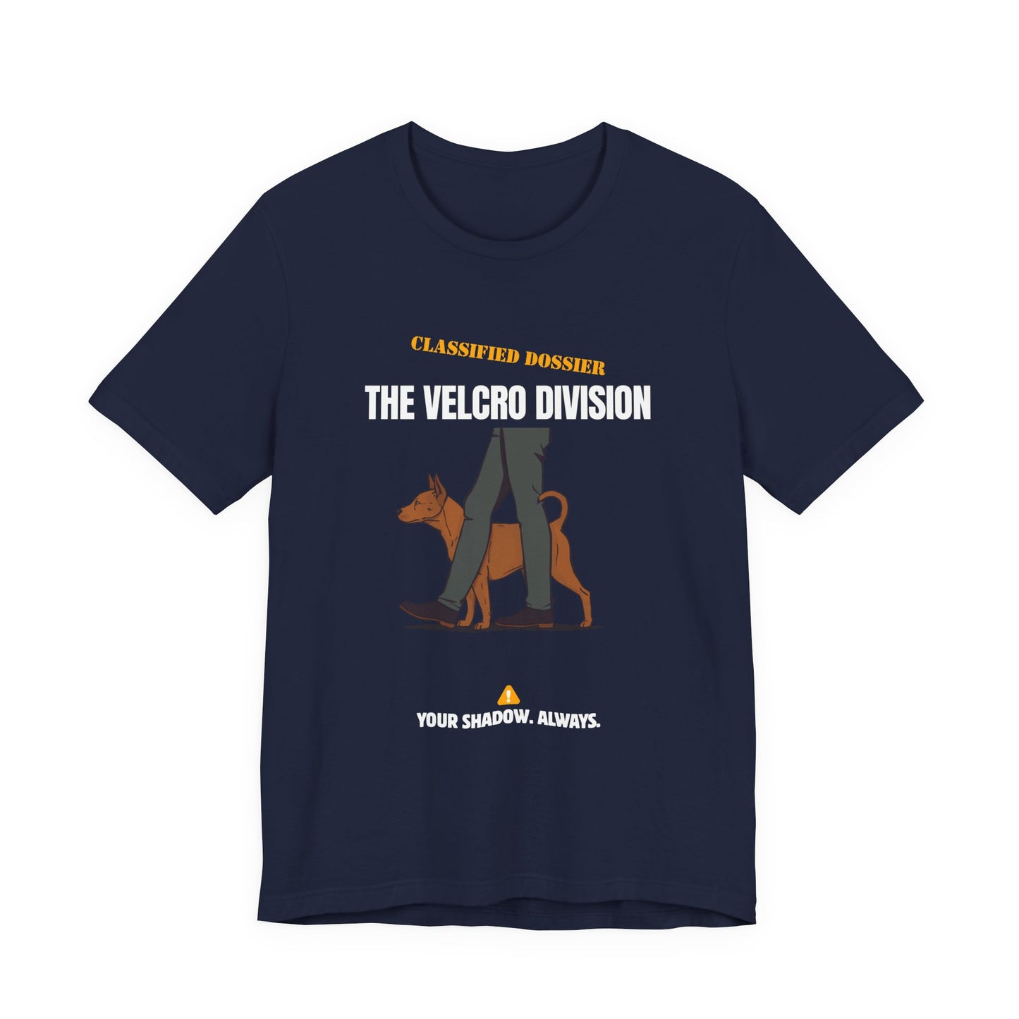 Velcro Division dog t-shirt hem detail