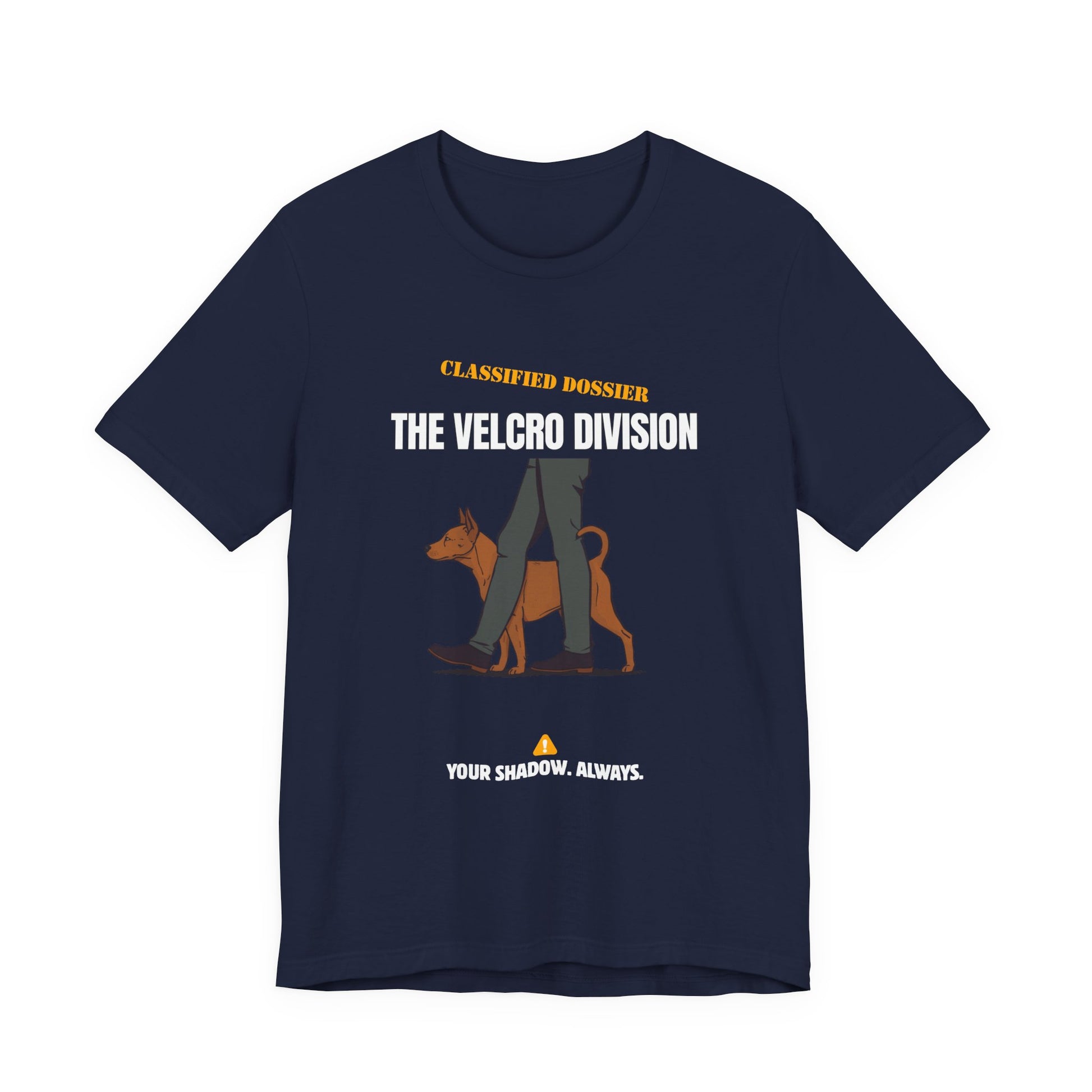 Velcro Division dog t-shirt hem detail
