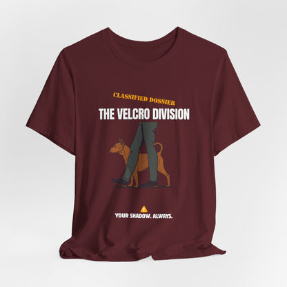 Velcro Division dog t-shirt relaxed fit view