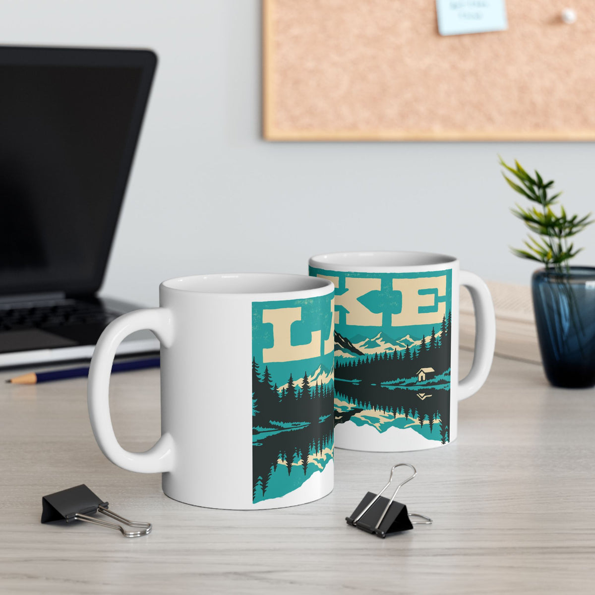 Golden Retriever ceramic coffee mug, 11oz and 15oz vintage poster goldie gift - view 8