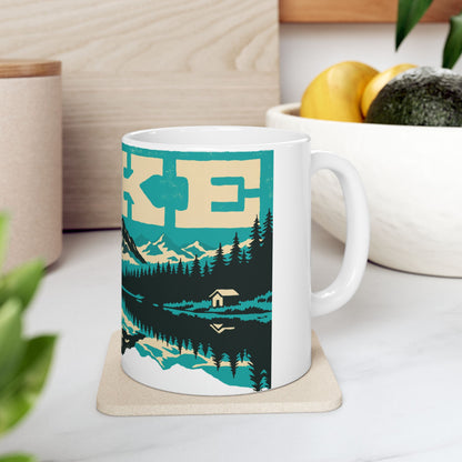 Golden Retriever ceramic coffee mug, 11oz and 15oz vintage poster goldie gift - view 10