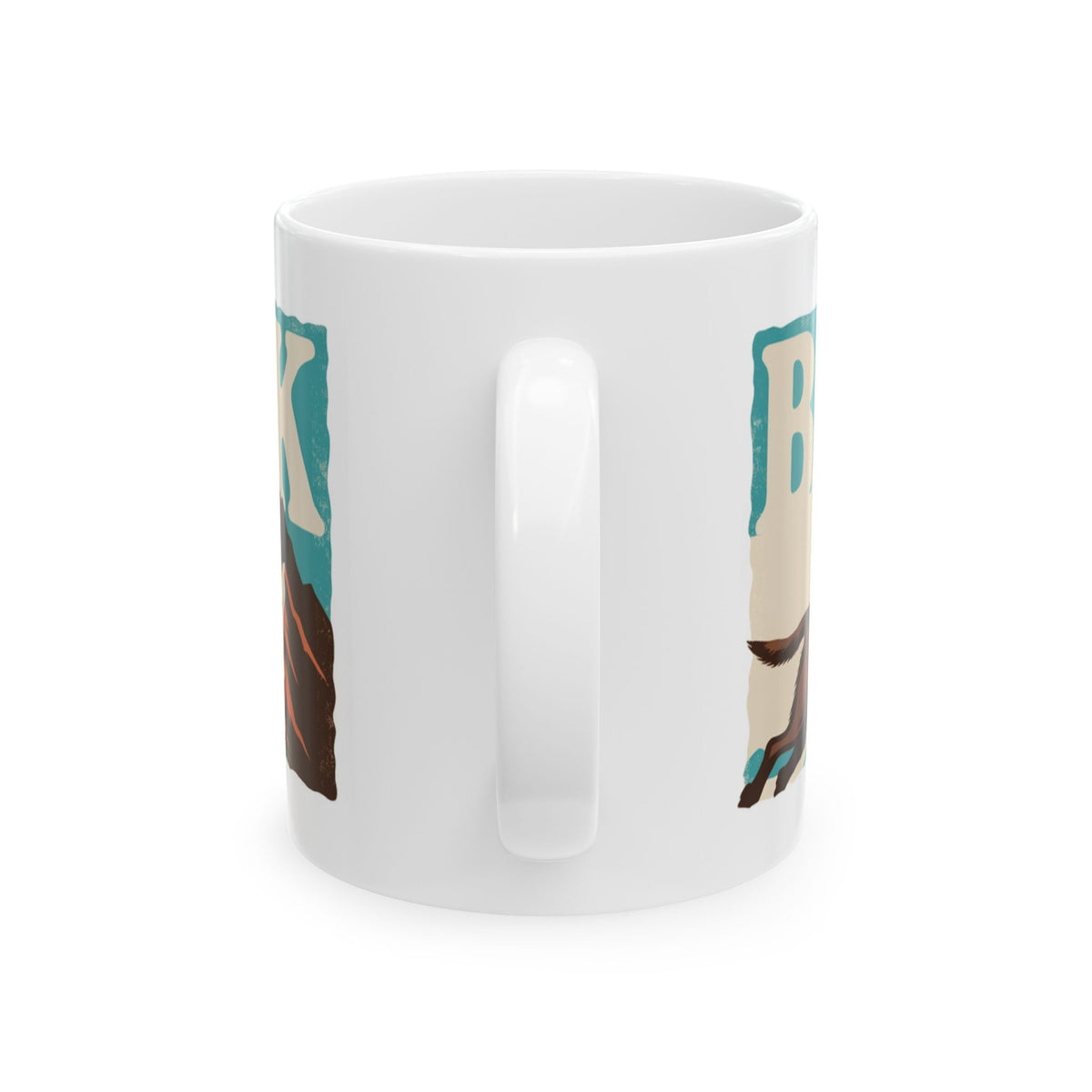 Labrador ceramic coffee mug, 11oz and 15oz vintage poster Lab gift - view 4