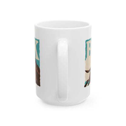 Labrador ceramic coffee mug, 11oz and 15oz vintage poster Lab gift - view 15