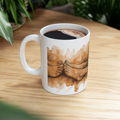 Dachshund ceramic coffee mug, 11oz and 15oz watercolour and ink style sausage dog gift - view 11