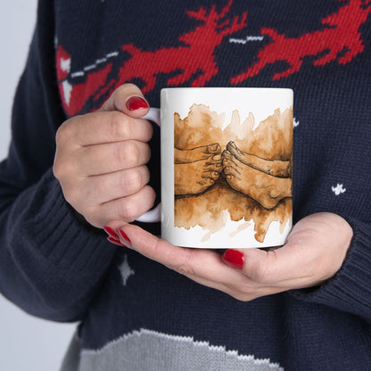 Dachshund ceramic coffee mug, 11oz and 15oz watercolour and ink style sausage dog gift - view 13