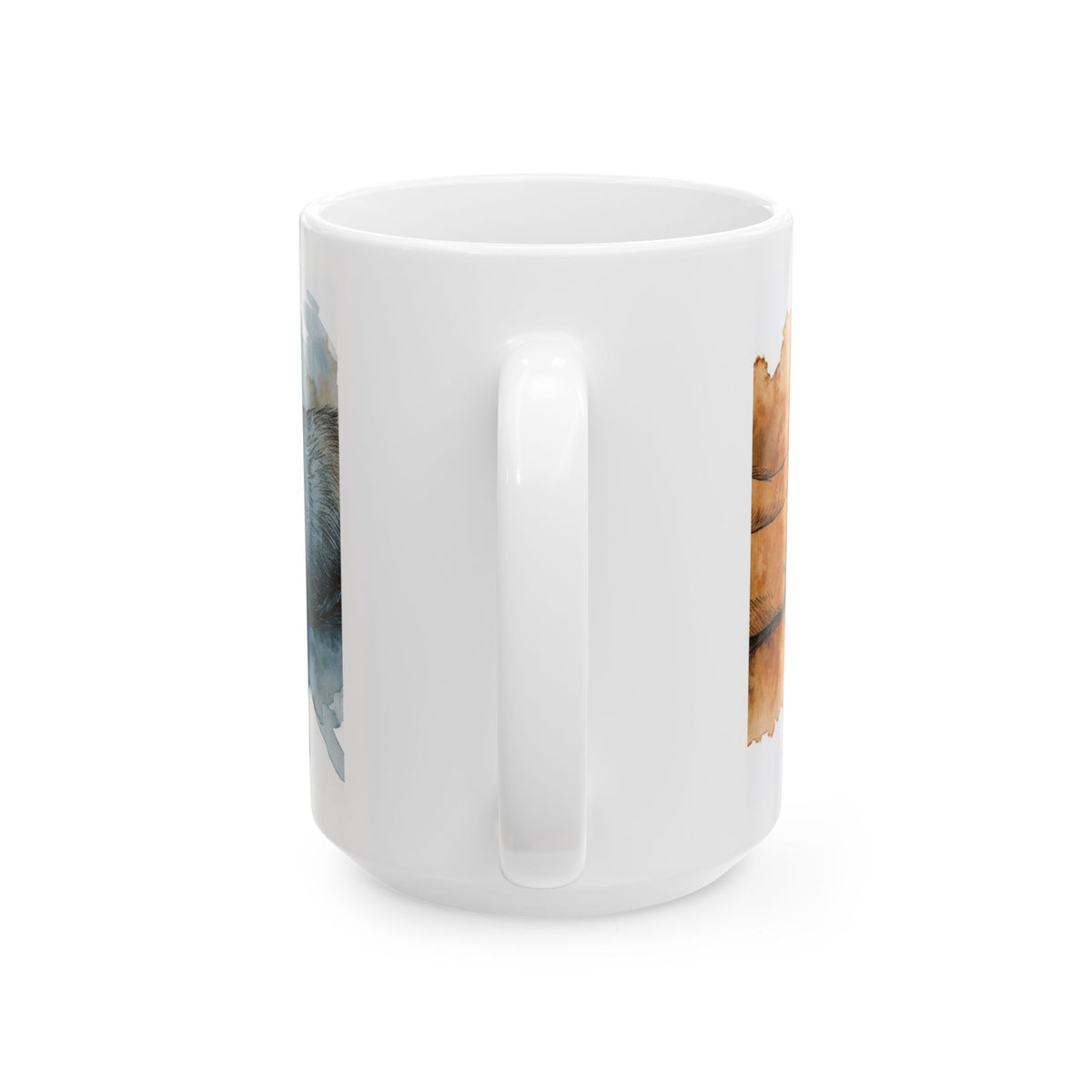 Dachshund ceramic coffee mug, 11oz and 15oz watercolour and ink style sausage dog gift - view 15