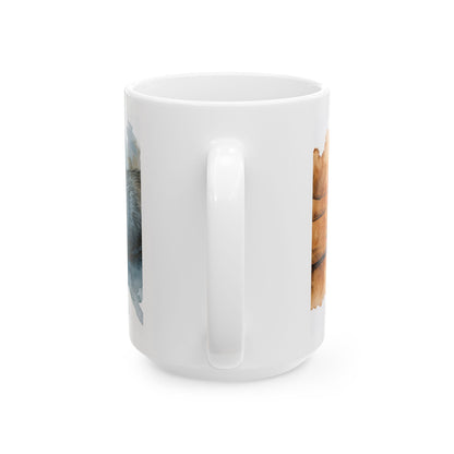 Dachshund ceramic coffee mug, 11oz and 15oz watercolour and ink style sausage dog gift - view 15