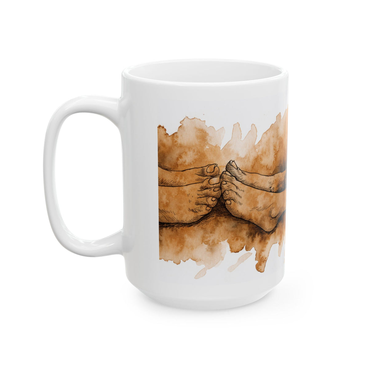 Dachshund ceramic coffee mug, 11oz and 15oz watercolour and ink style sausage dog gift - view 16
