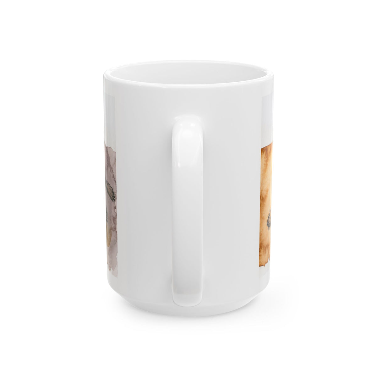 Staffie ceramic coffee mug, 11oz and 15oz watercolour and ink style Staffy gift - view 14