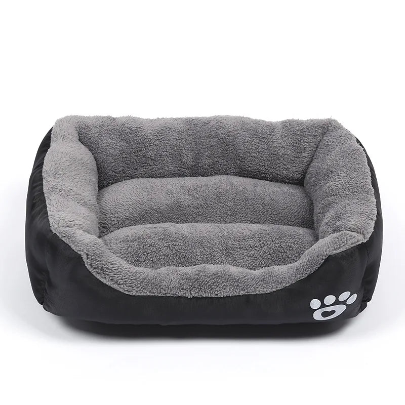 Waterproof eco-friendly pet bed, cat lying in bed — SniffWaggleNWalk