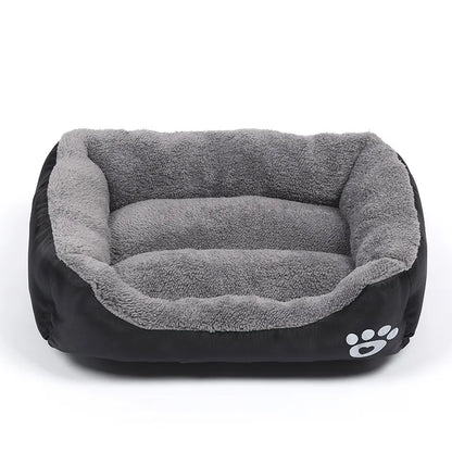 Waterproof eco-friendly pet bed, cat lying in bed — SniffWaggleNWalk