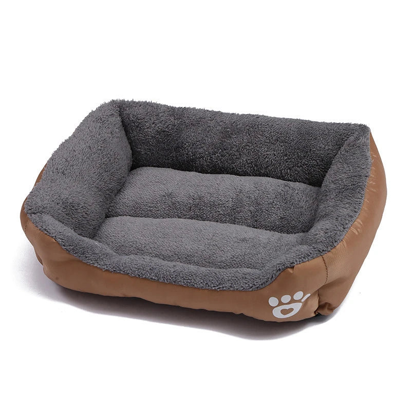 Waterproof eco-friendly pet bed, dog lying in bed — SniffWaggleNWalk