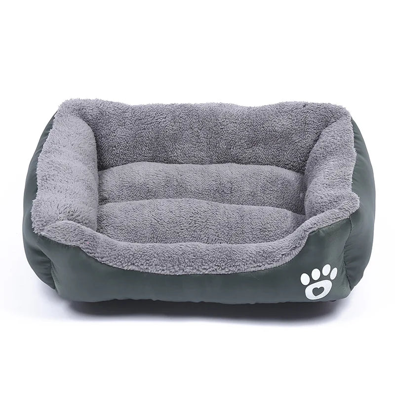 Waterproof eco-friendly pet bed, packaging view — SniffWaggleNWalk