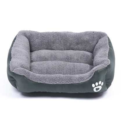 Waterproof eco-friendly pet bed, packaging view — SniffWaggleNWalk