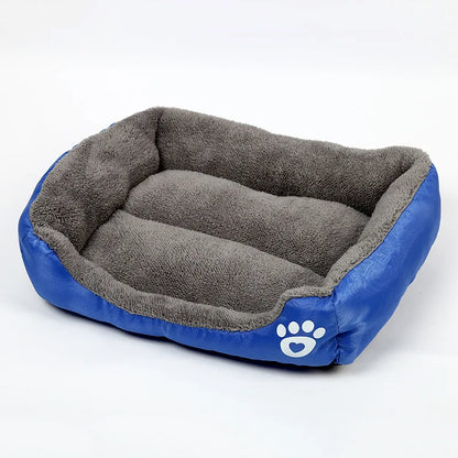 Waterproof eco-friendly pet bed, size chart reference — SniffWaggleNWalk