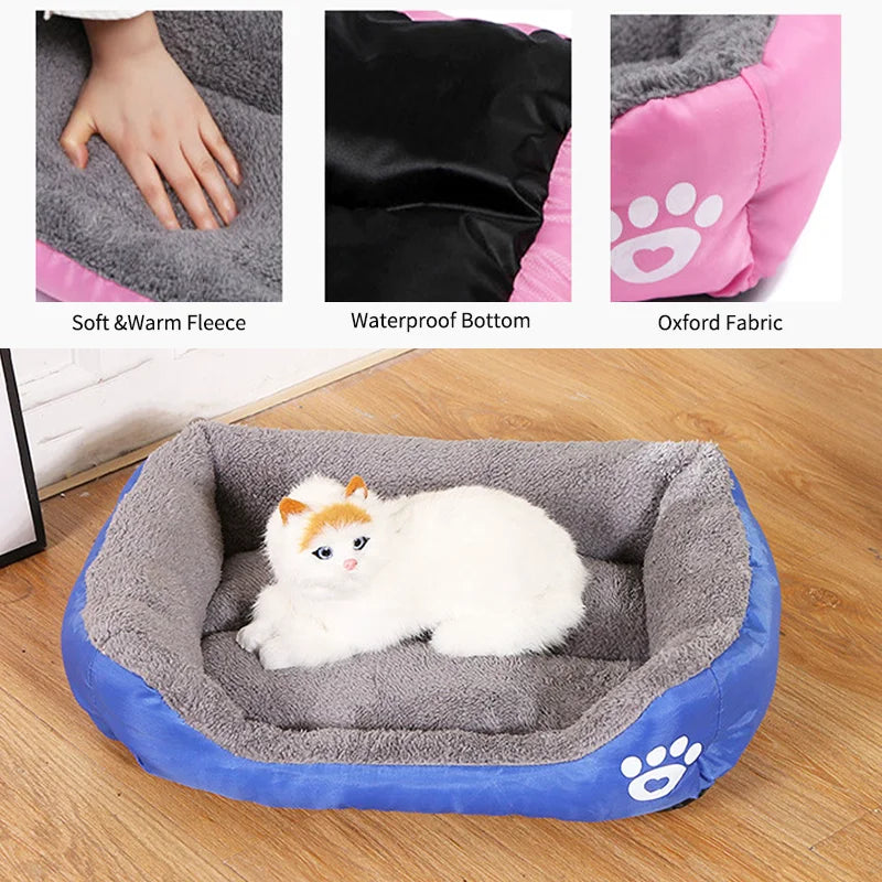 Waterproof eco-friendly pet bed, size comparison — SniffWaggleNWalk