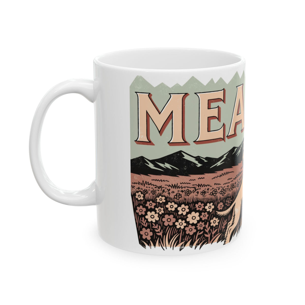 Cocker Spaniel ceramic coffee mug, 11oz and 15oz woodblock cocker gift - view 5