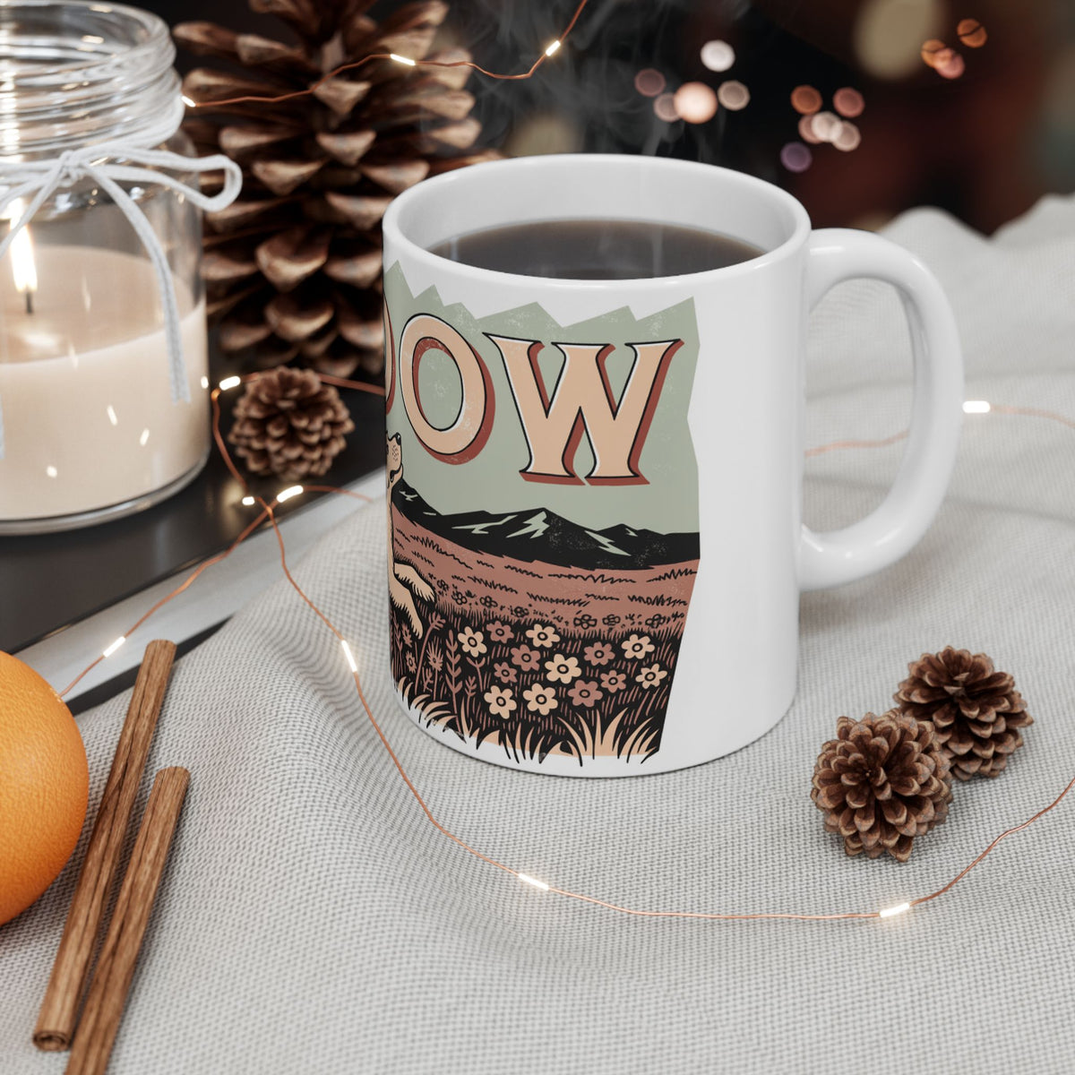 Cocker Spaniel ceramic coffee mug, 11oz and 15oz woodblock cocker gift - view 7