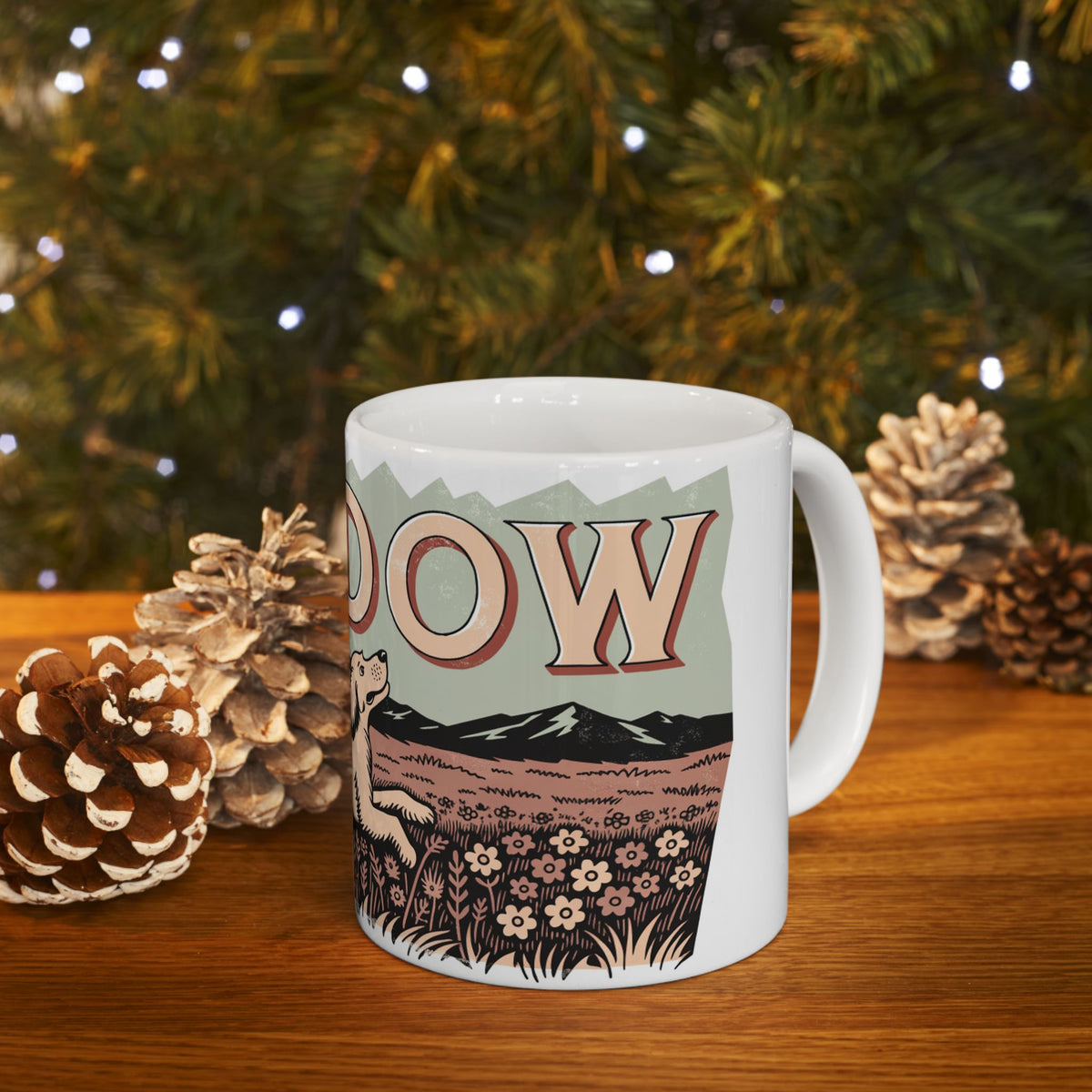 Cocker Spaniel ceramic coffee mug, 11oz and 15oz woodblock cocker gift - view 12