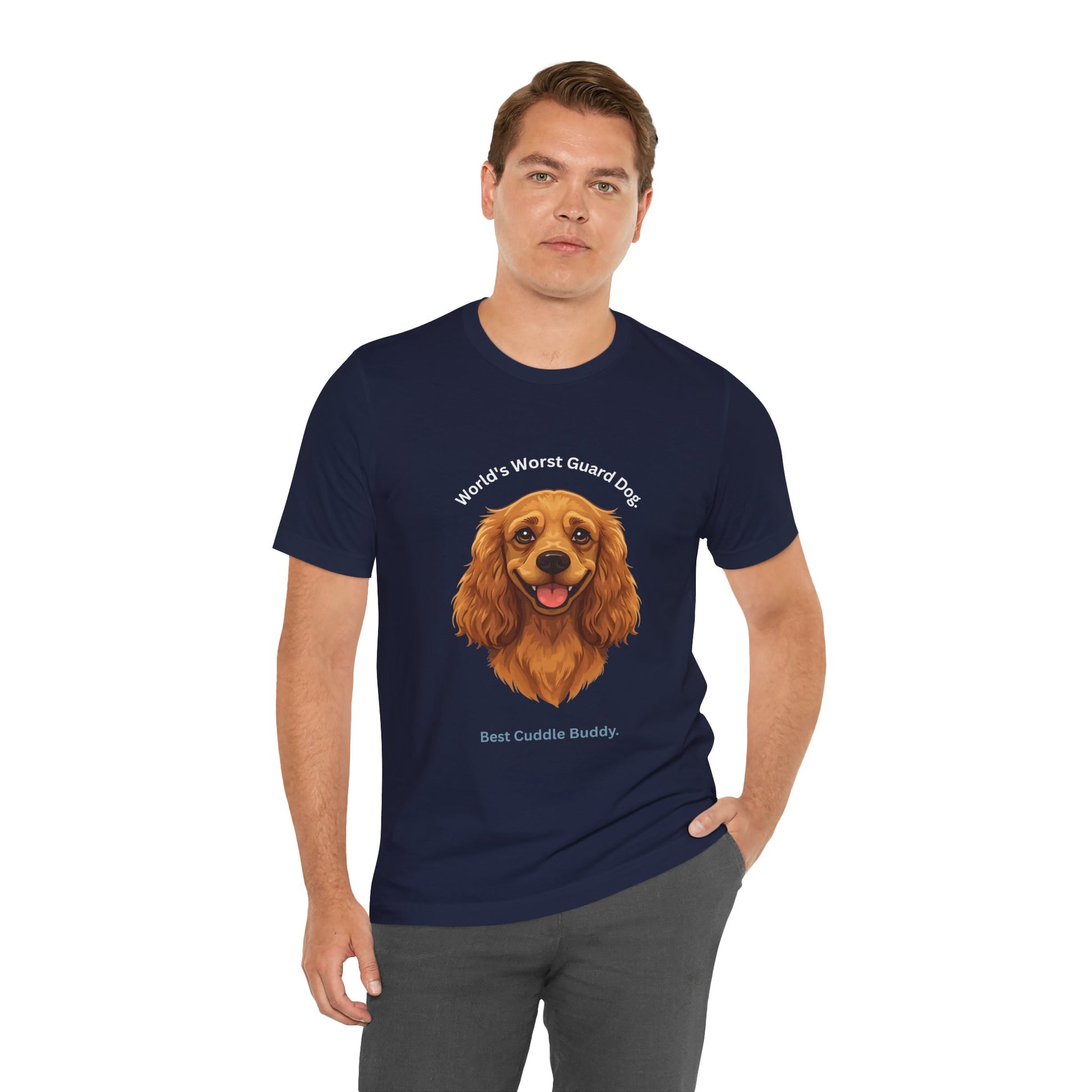World's Worst Guard Dog T-Shirt — Funny Cocker Spaniel Unisex Tee — SniffWaggleNWalk