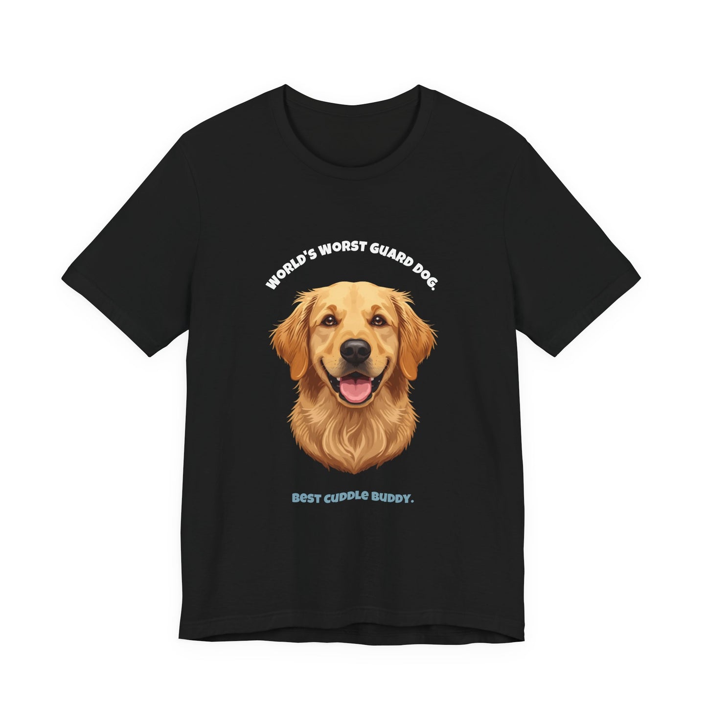 World's Worst Guard Dog T-Shirt — Funny Golden Retriever Unisex Tee — SniffWaggleNWalk