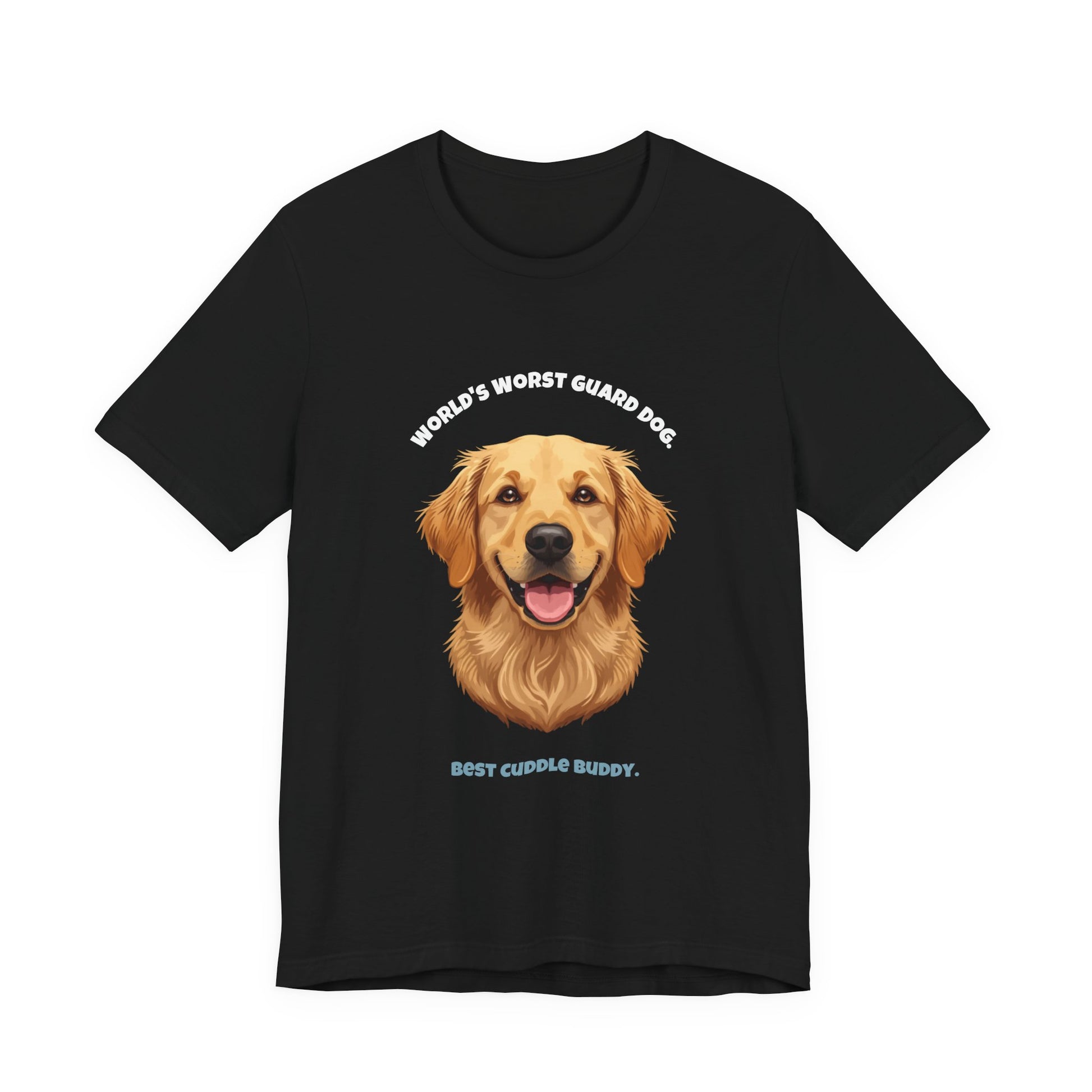 World's Worst Guard Dog T-Shirt — Funny Golden Retriever Unisex Tee — SniffWaggleNWalk