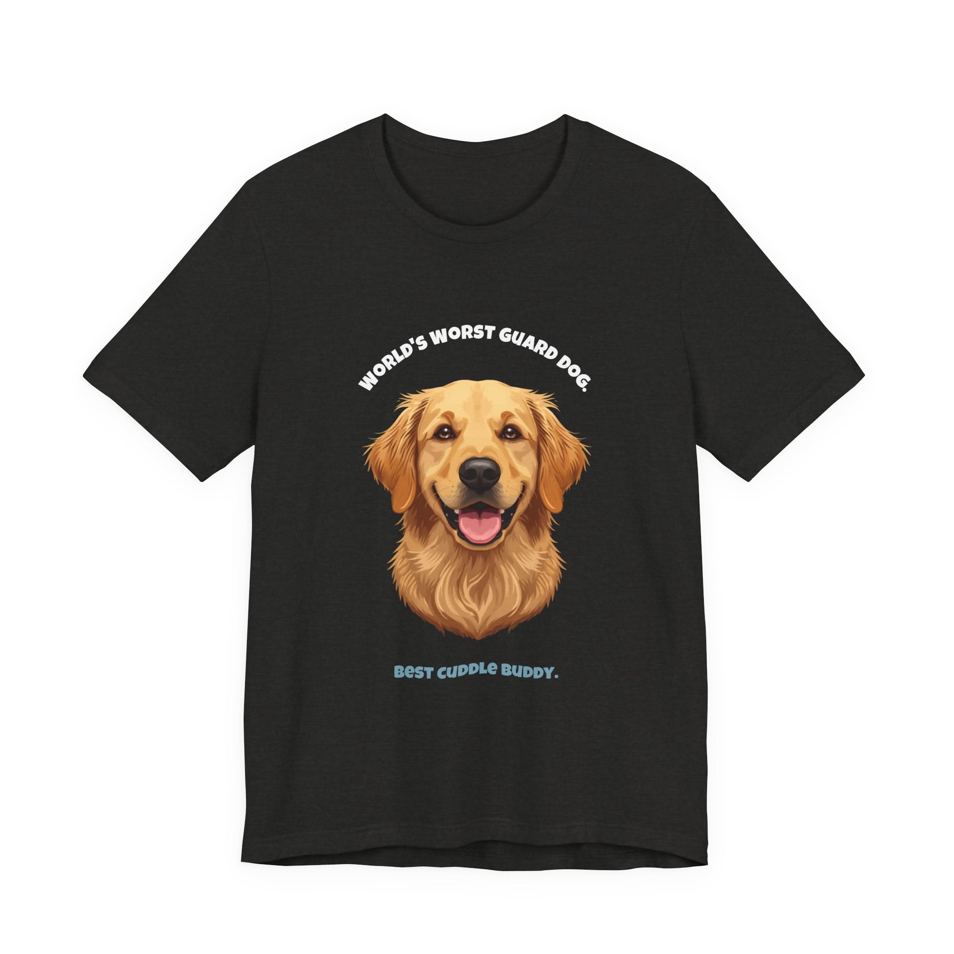 World's Worst Guard Dog T-Shirt — Funny Golden Retriever Unisex Tee — SniffWaggleNWalk