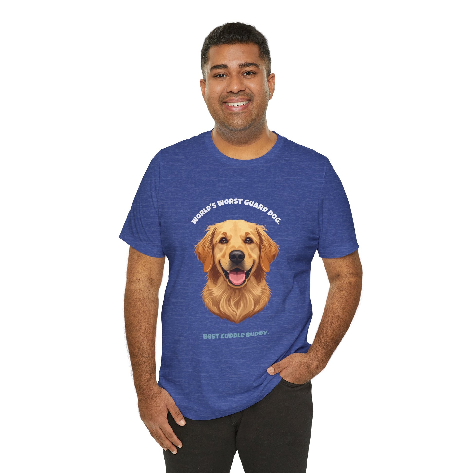 World's Worst Guard Dog T-Shirt — Funny Golden Retriever Unisex Tee — SniffWaggleNWalk