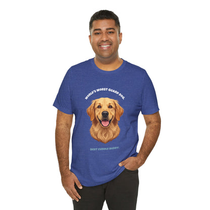 World's Worst Guard Dog T-Shirt — Funny Golden Retriever Unisex Tee — SniffWaggleNWalk