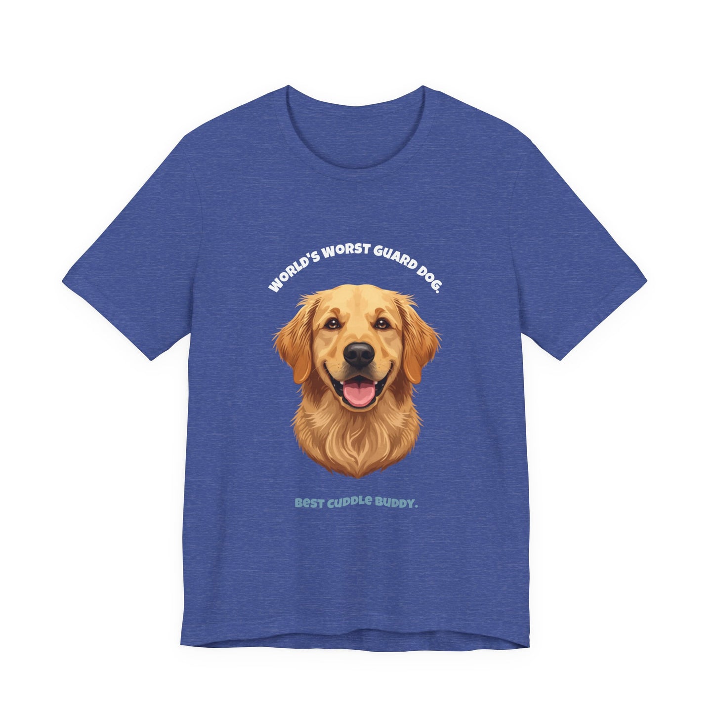 World's Worst Guard Dog T-Shirt — Funny Golden Retriever Unisex Tee — SniffWaggleNWalk