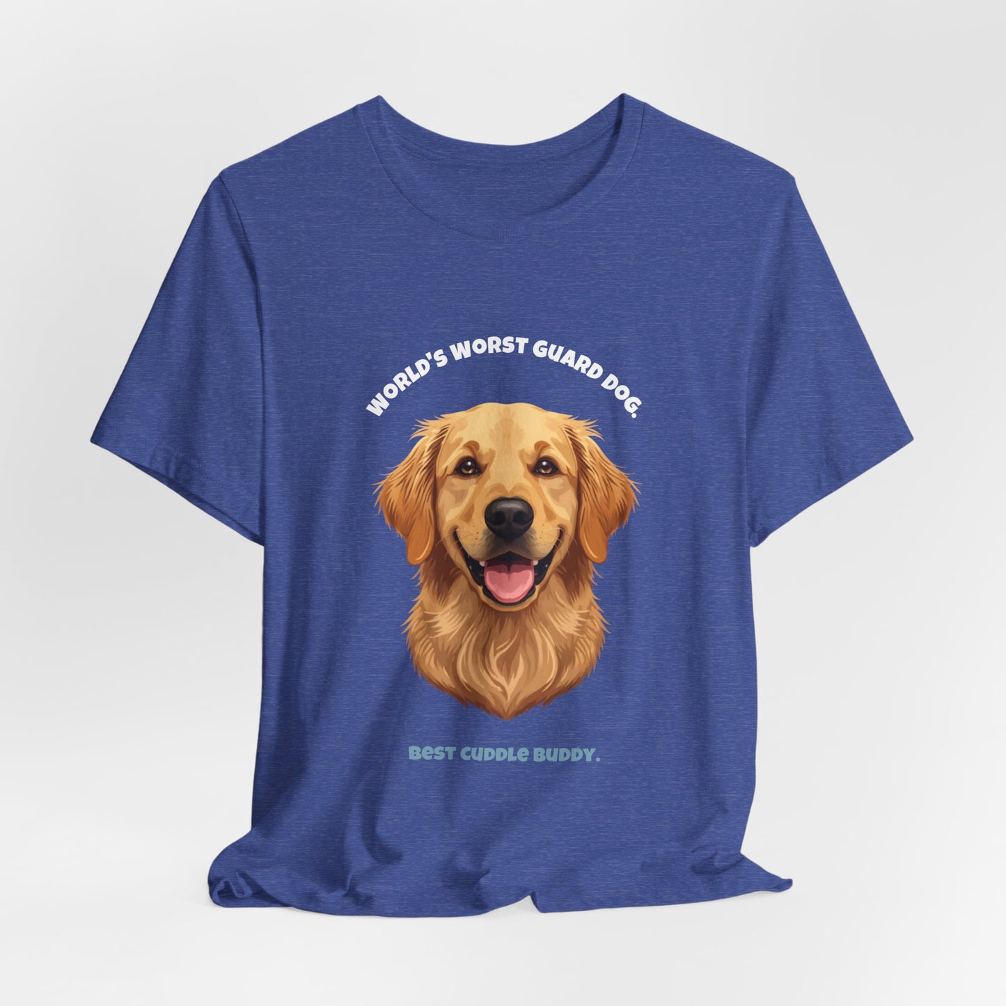 World's Worst Guard Dog T-Shirt — Funny Golden Retriever Unisex Tee — SniffWaggleNWalk