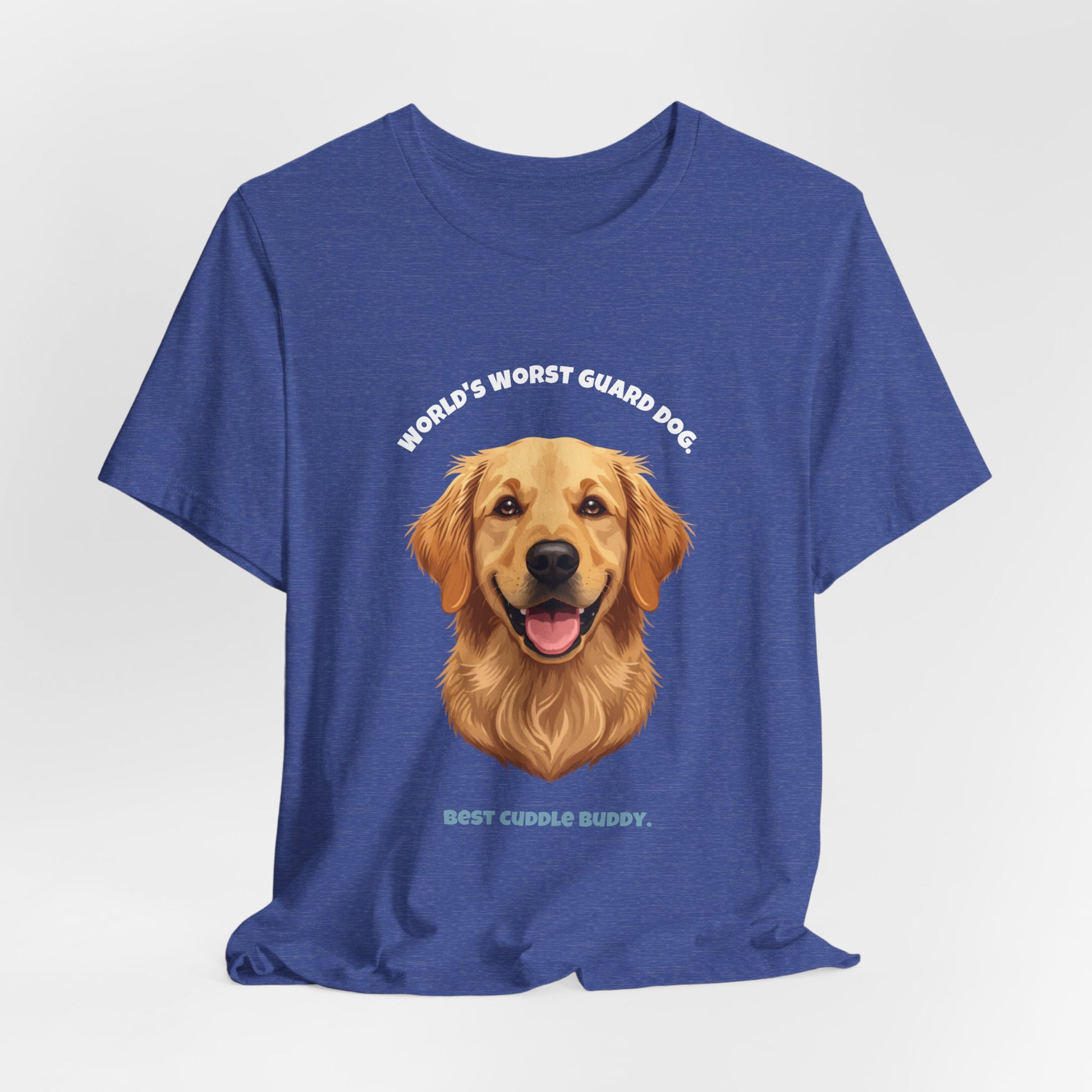 World's Worst Guard Dog T-Shirt — Funny Golden Retriever Unisex Tee — SniffWaggleNWalk