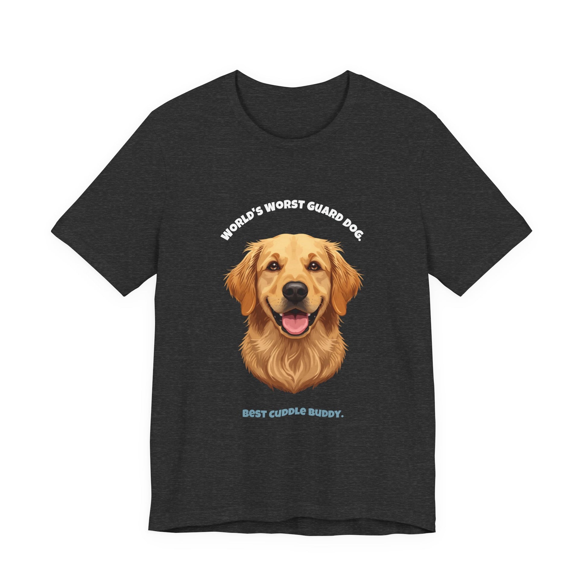 World's Worst Guard Dog T-Shirt — Funny Golden Retriever Unisex Tee — SniffWaggleNWalk