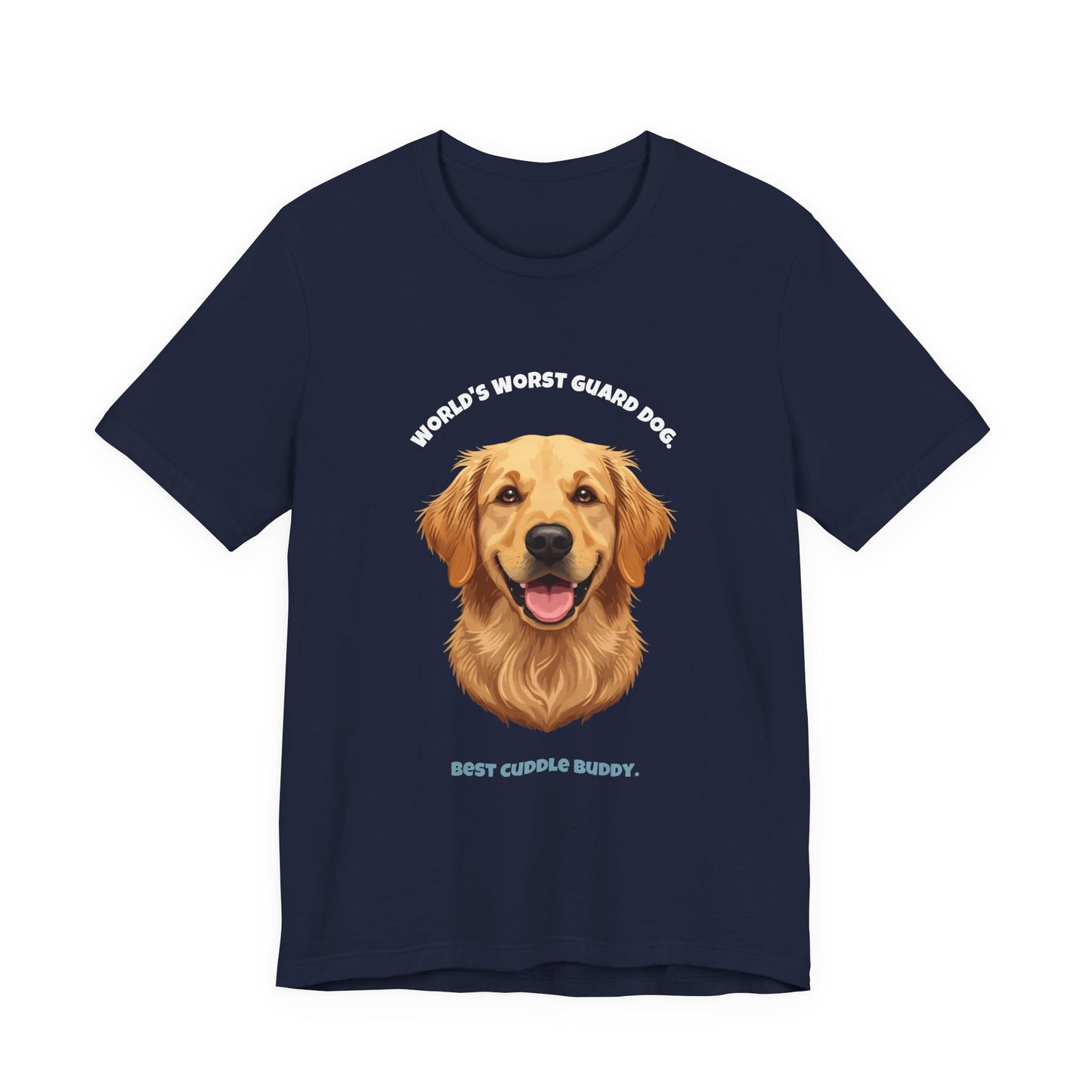 World's Worst Guard Dog T-Shirt — Funny Golden Retriever Unisex Tee — SniffWaggleNWalk