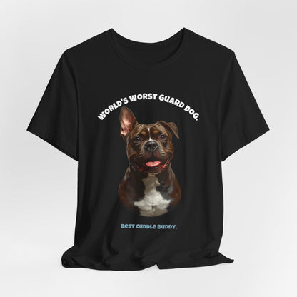 World's Worst Guard Dog Staffie T-Shirt