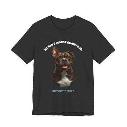 World's Worst Guard Dog Staffie T-Shirt