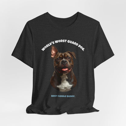 World's Worst Guard Dog Staffie T-Shirt