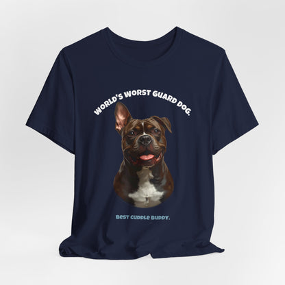 World's Worst Guard Dog Staffie T-Shirt