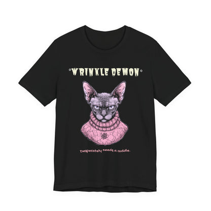 Wrinkle Demon Sphynx Cat T-Shirt colour options