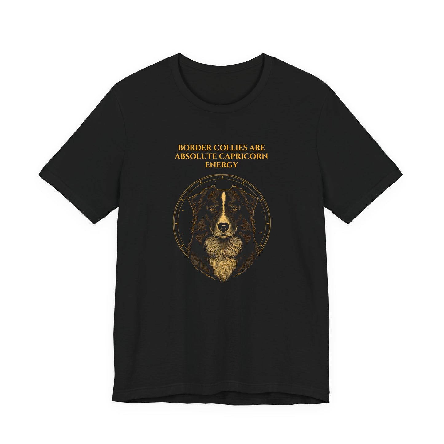 Zodiac Pack Border Collie T-Shirt — Capricorn design, photo 06