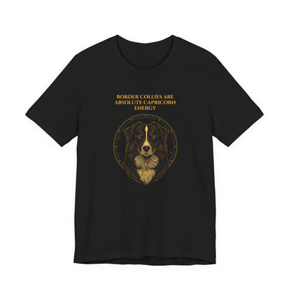 Zodiac Pack Border Collie T-Shirt — Capricorn design, photo 06